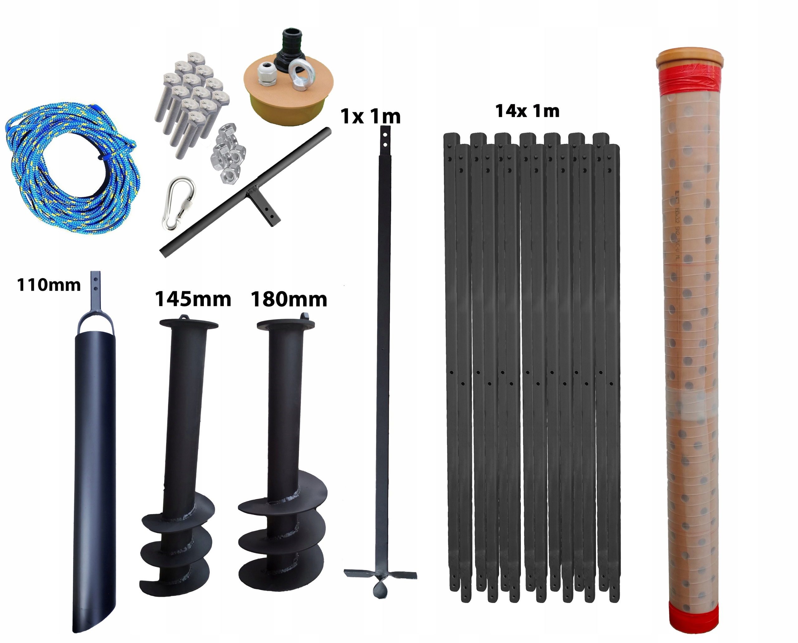 

Wiertnica ręczna studni 15m filtr