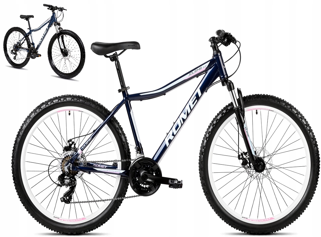 Rower górski Mtb Romet Jolene 6.2 M 17" czarno-niebieski