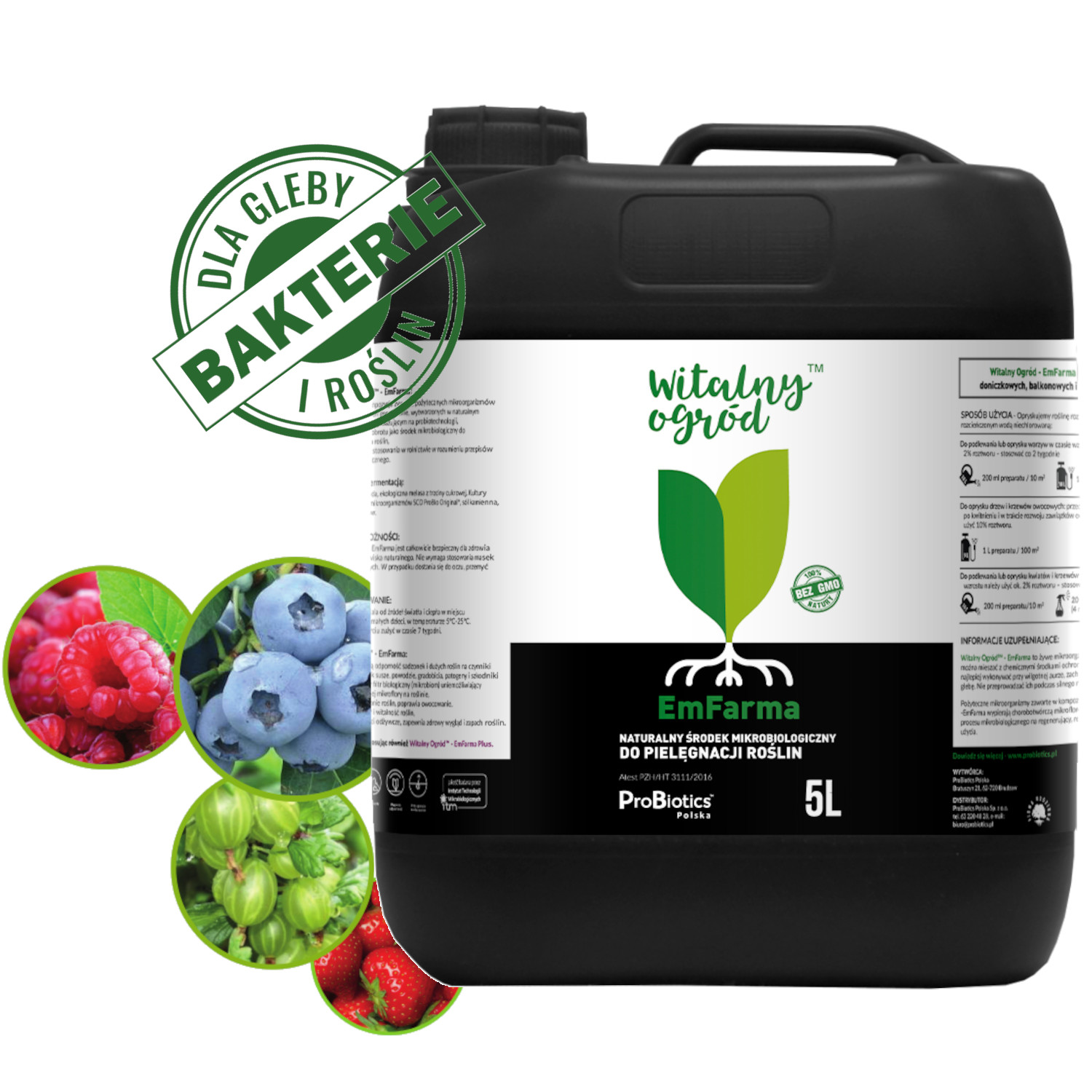 Emfarma 5L Witalny Ogród Mikroorganizmy Probio Emy Naturalny Biostymulator