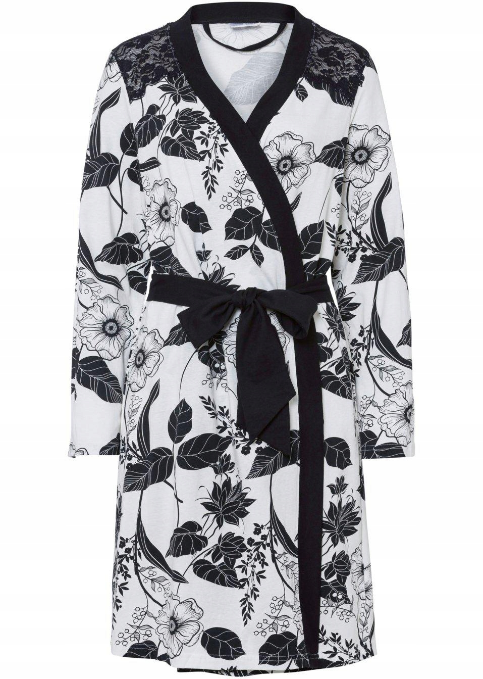 48 Bonprix WW SZLAFROK KIMONO Z WZOREM