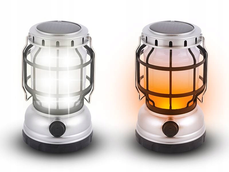 KEMPINGOWA LAMPA LED 8W AKUMULATOROWA IP65 SOLARNA Moc 8 W