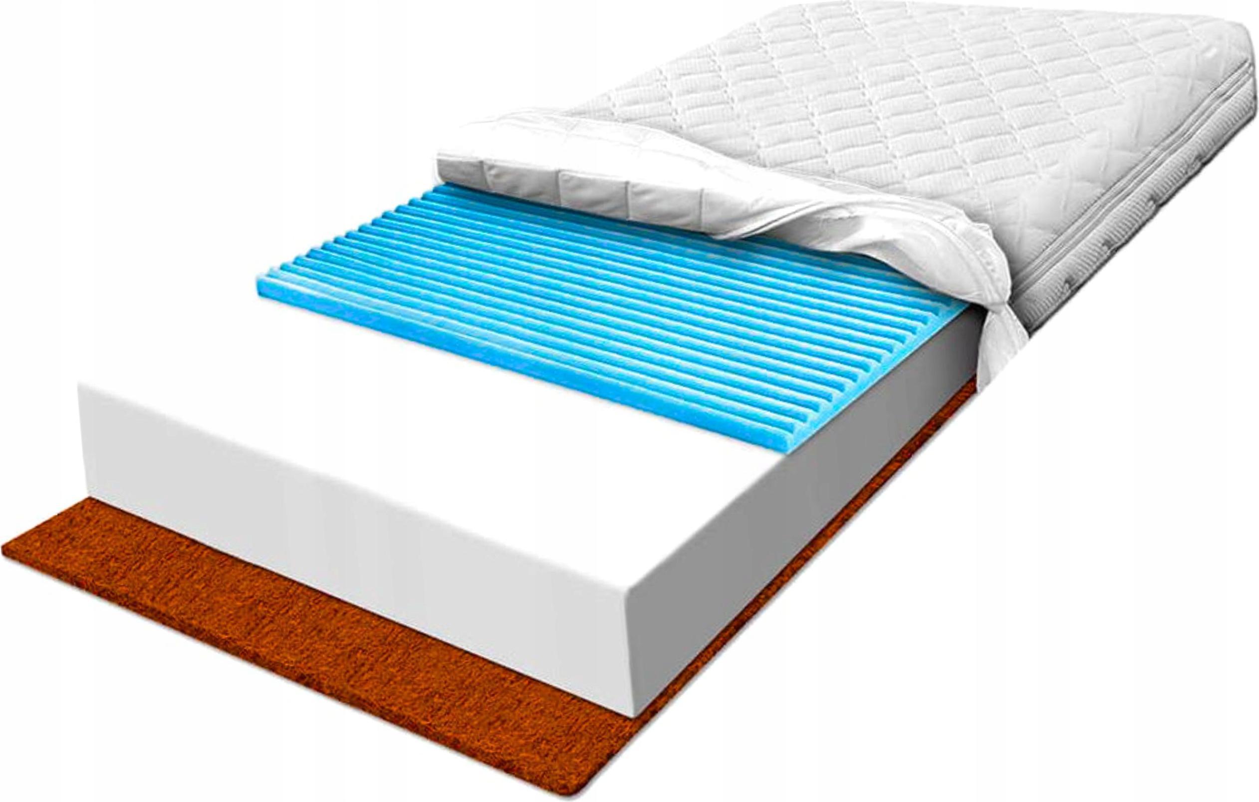 Penový matrac 80x180, masáž s kokosom, relax 16 cm H2, vystužená pena
