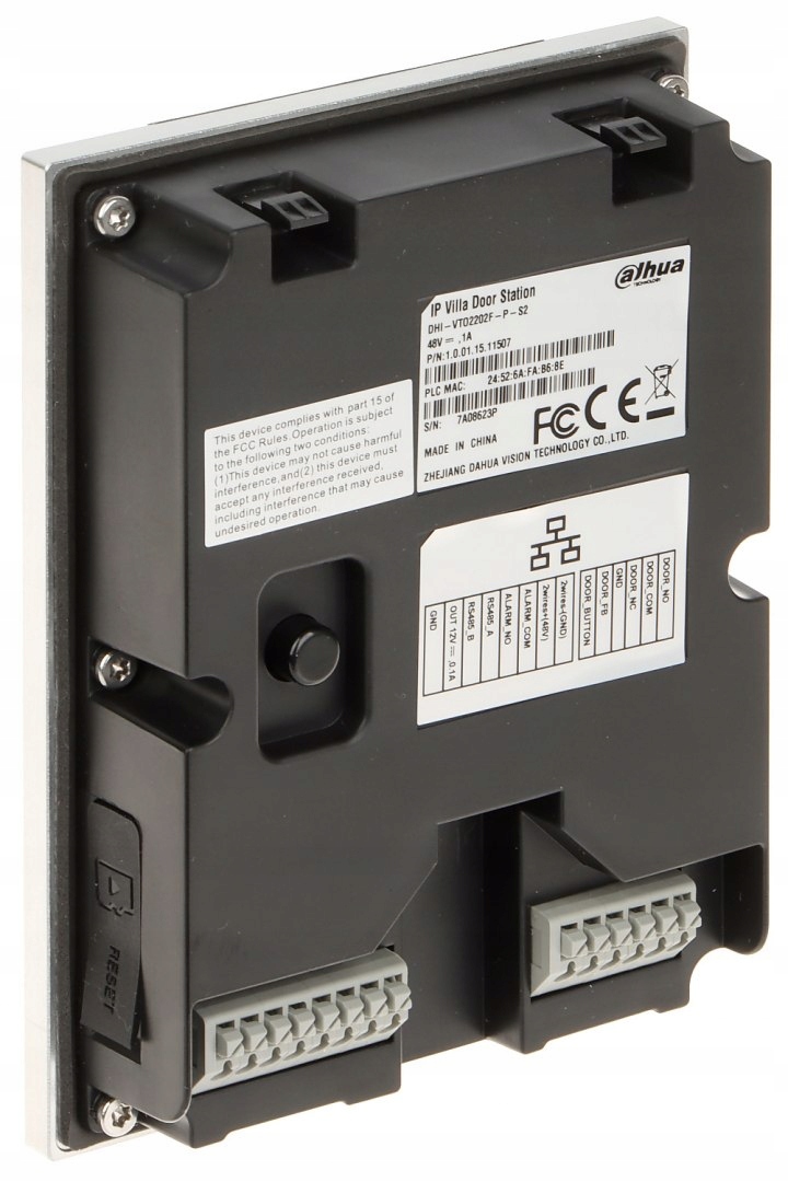 WIDEODOMOFON VTO2202F-P-S2 DAHUA Kod producenta VTO2202F-P-S2