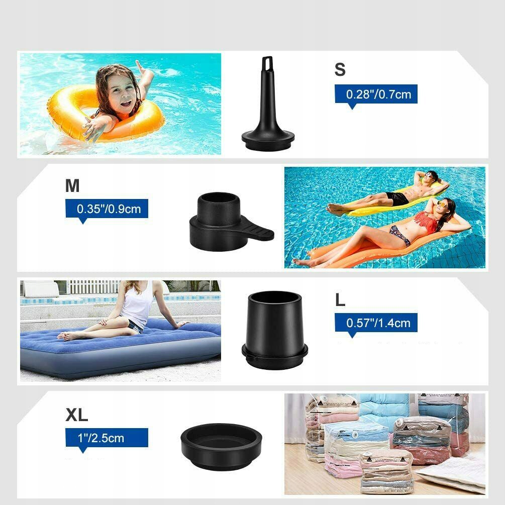 POMPKA ELEKTRYCZNA BEZPRZEWODOWA PRZENOŚNA AIR PUMP SZYBKO DO MATERAC Marka bez marki