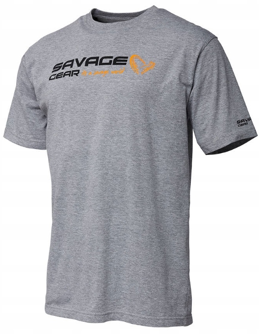 Savage Gear Koszulka Signature Logo T-Shirt Grey Rozmiar S