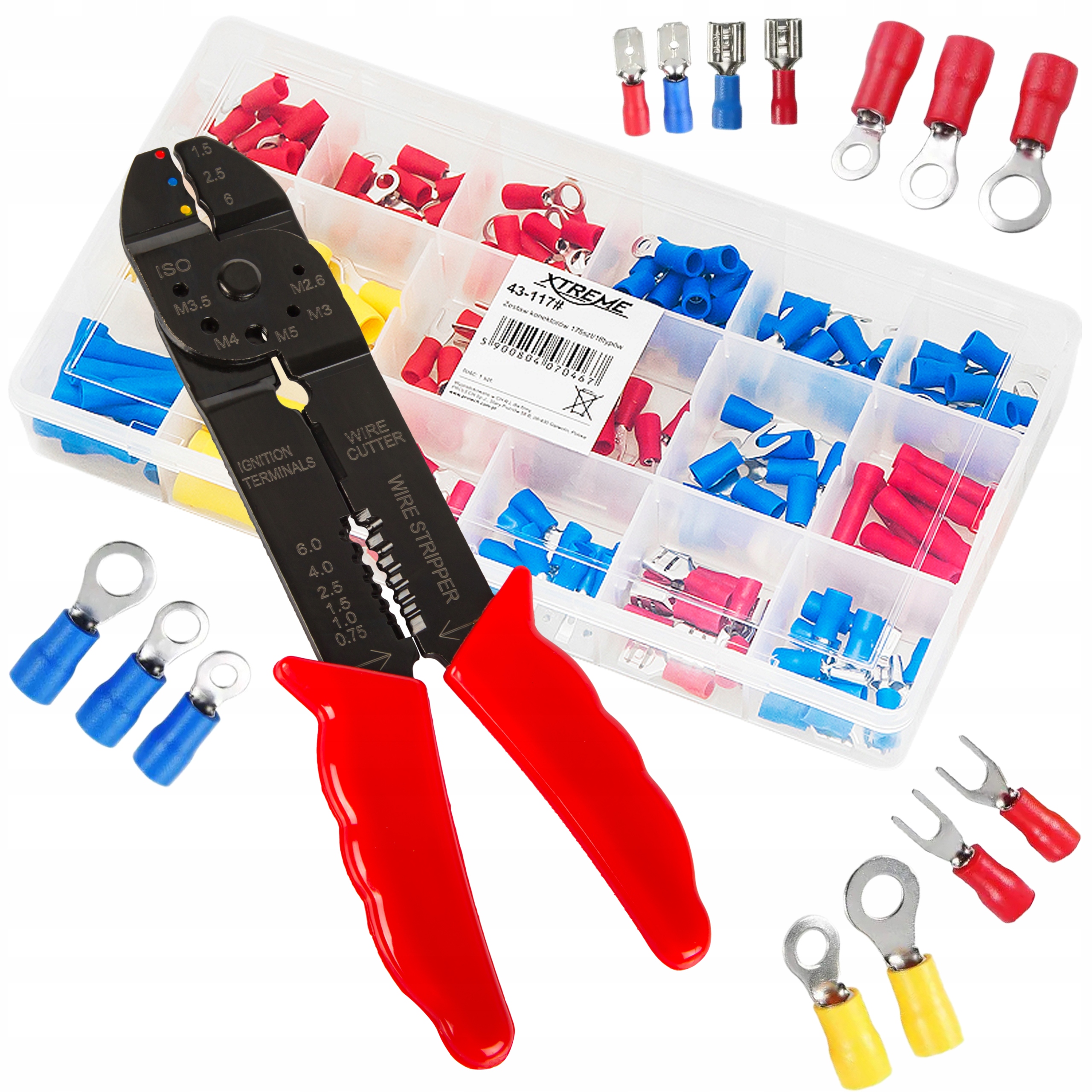 ZACISKARKA PRASKA KABLI PRZEWODÓW + ZESTAW KO