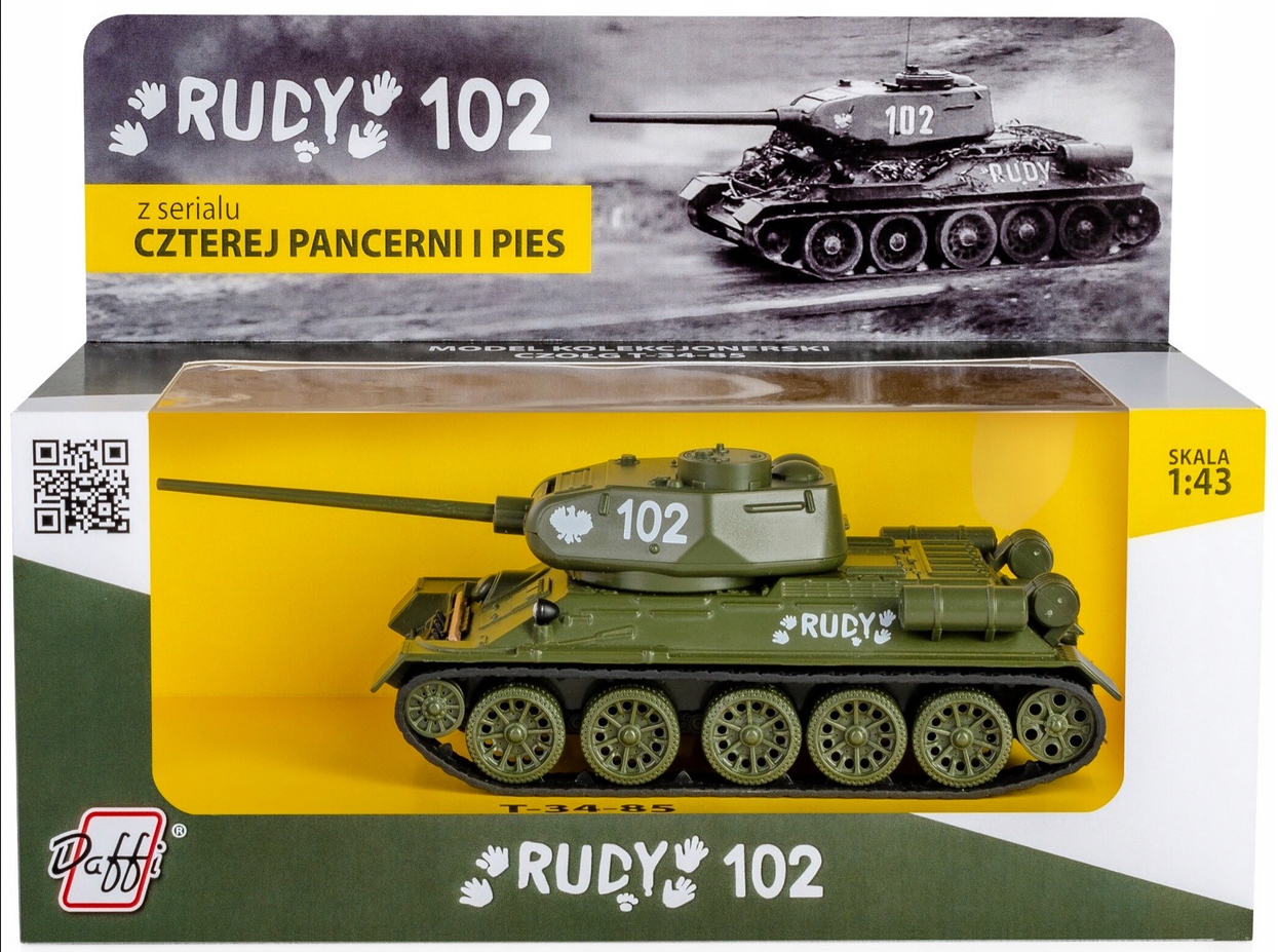 Tank T-34-85 Rudy 102 1:43 Daffi