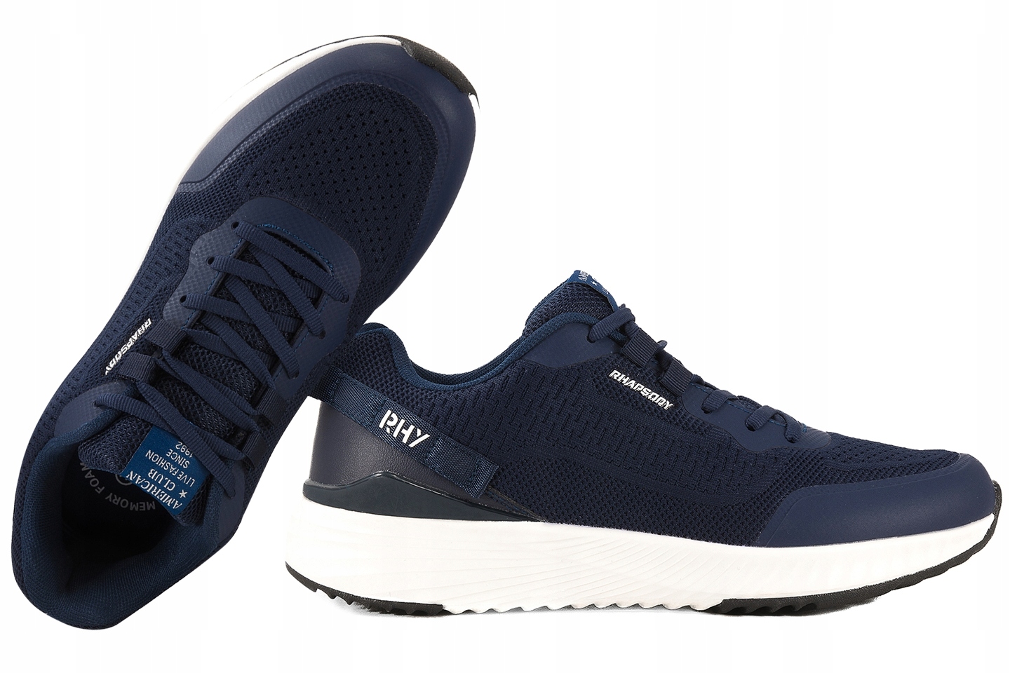 American Club RH134 Sportovní Boty Tenisky Pánské Polobotky Pu tmavě modré 42