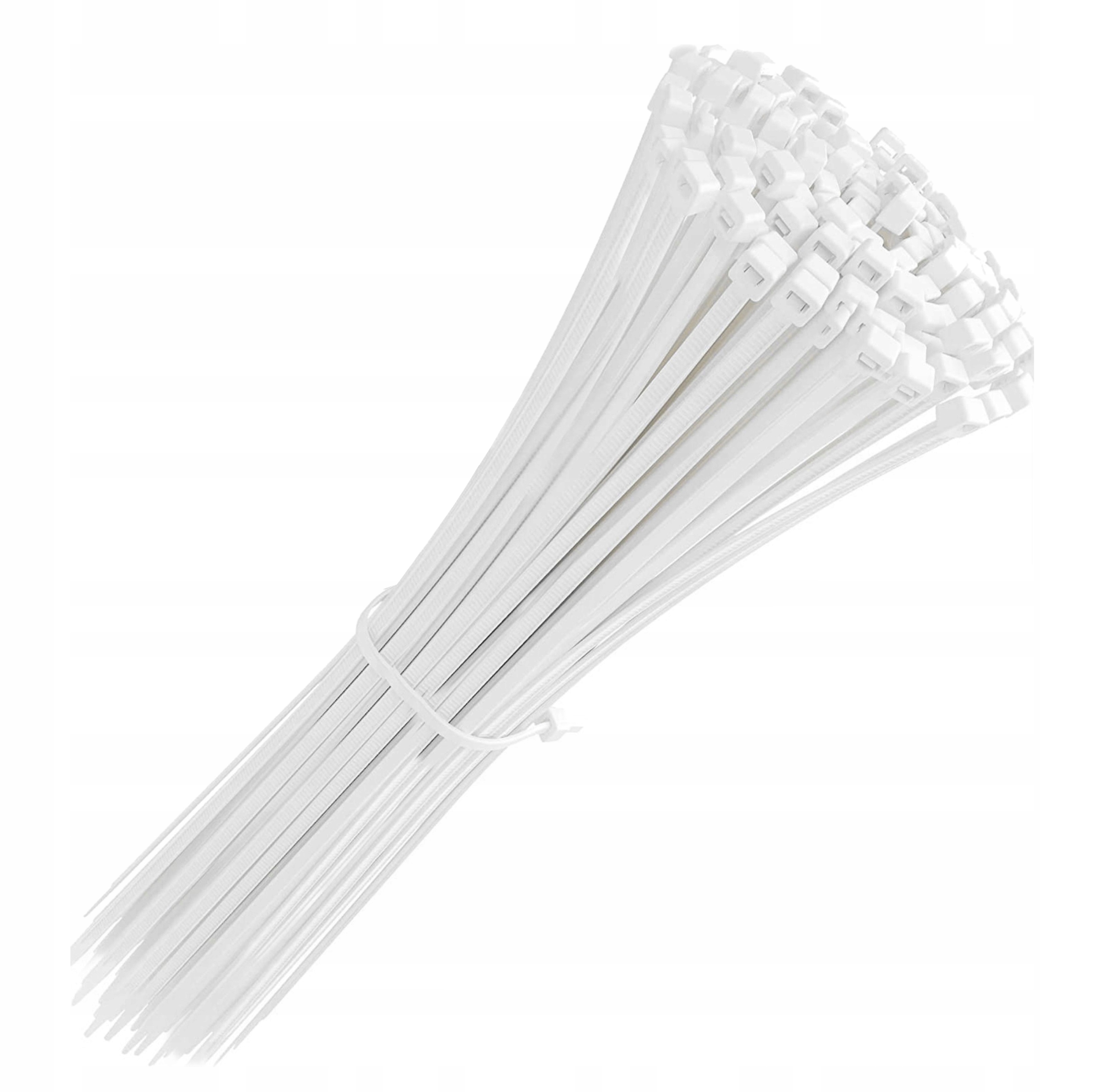 Opaski Zaciskowe Kablowe 3.6x150 mm Białe Trytytki Trytki Ziperki 100 szt.