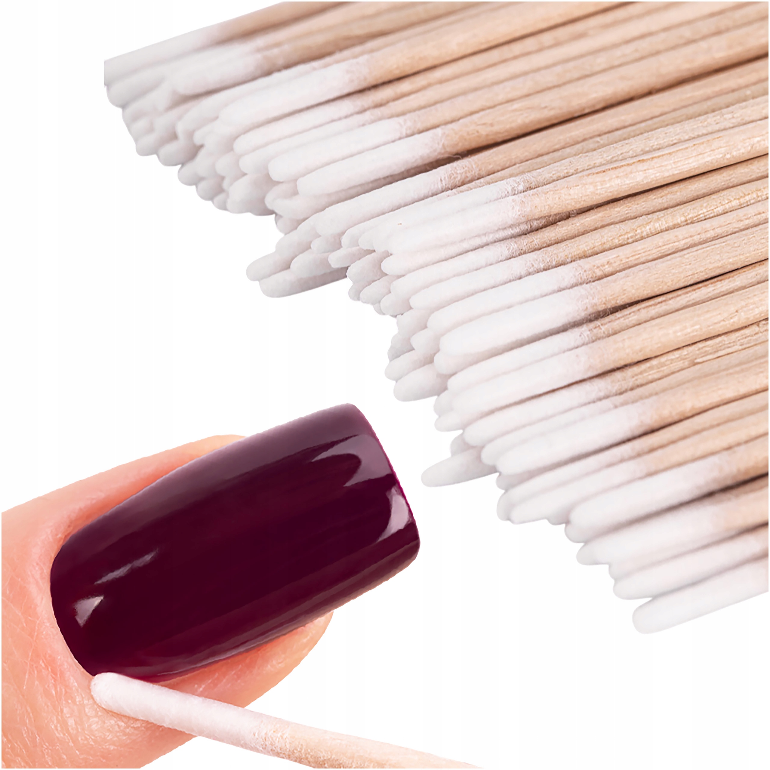 100x Patyczki Higieniczne Mollynails Do Paznokci i Skórek Drewniane
