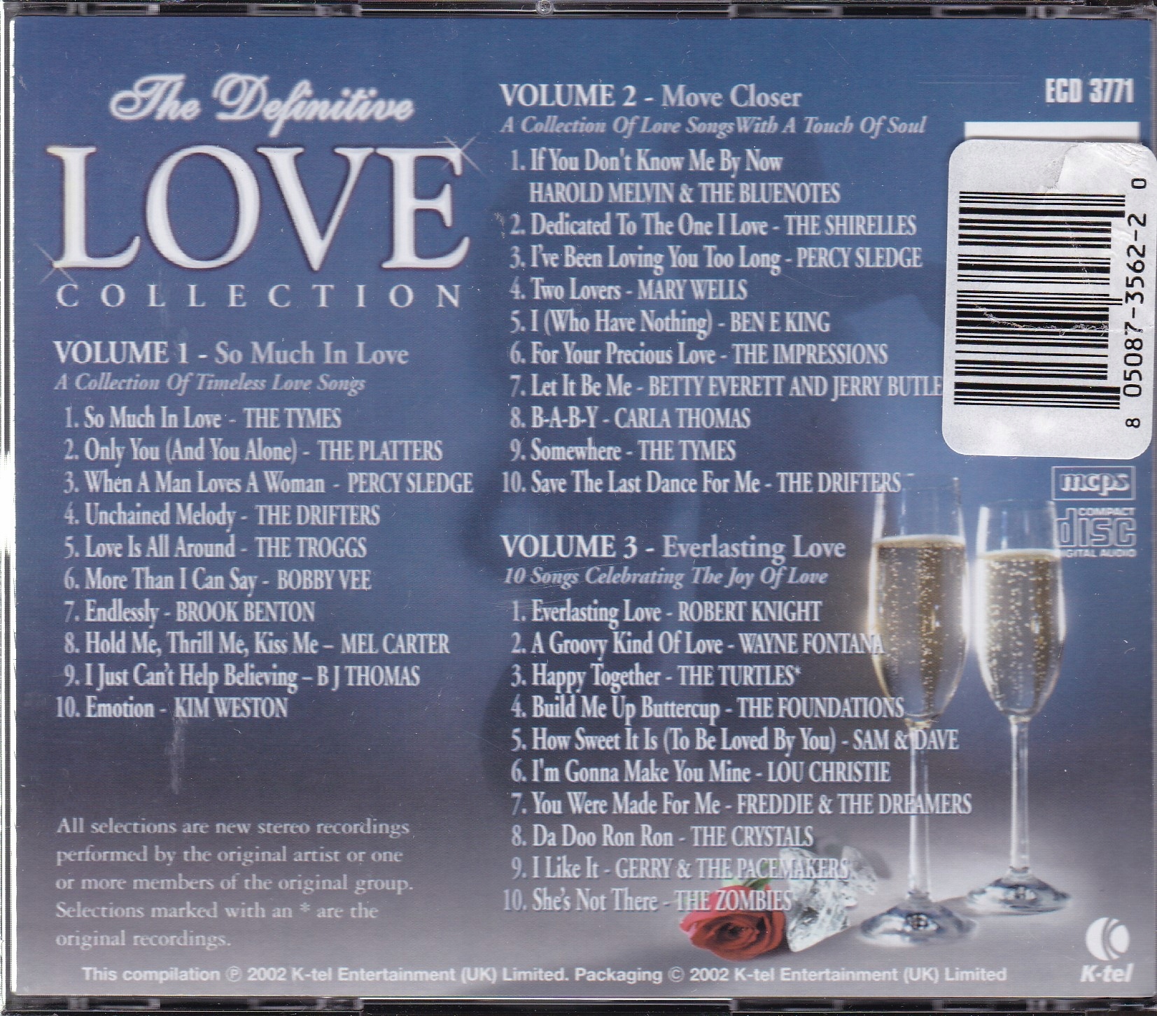 3CD SKŁADANKA DEFINITIVE LOVE COLLECTION bez folii Gatunek składanki