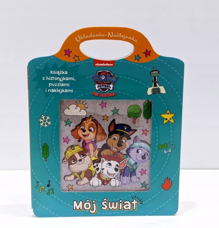 

Psi Patrol. Układanka-Naklejanka. Mój świat