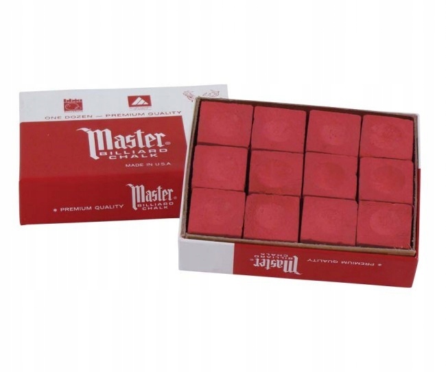 

Kreda bilardowa Master 12szt/op Czerwony