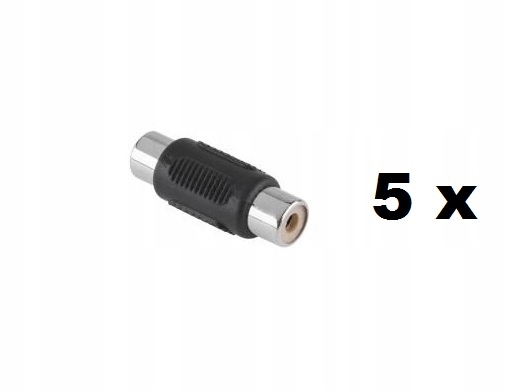 

Złączka Rca chinch Przejście czincz cinch (5szt)