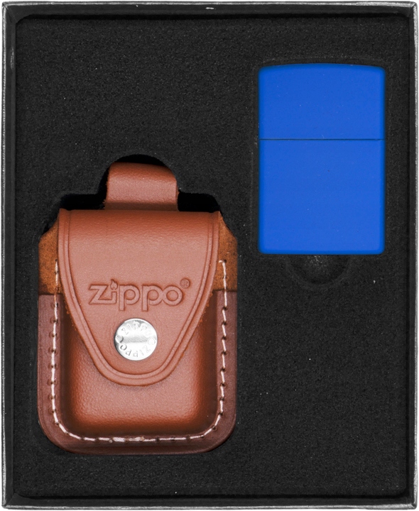 Zestaw ZIPPO Zapalniczka BLUE MATTE prezentowy*nr2