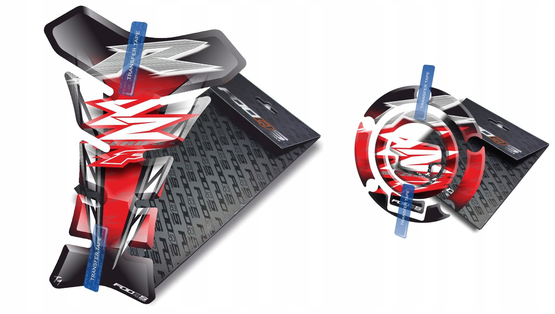 Tank-pad+cap-pad od společnosti Fooqs Yamaha Yzf Thunderace Červený