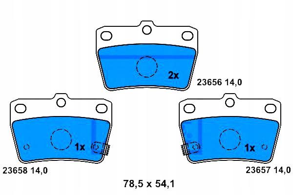 Ate Brzdové Destičky Toyota Zadní Rav 4 1,8-2,0 00-05 Asistent řidiče #28