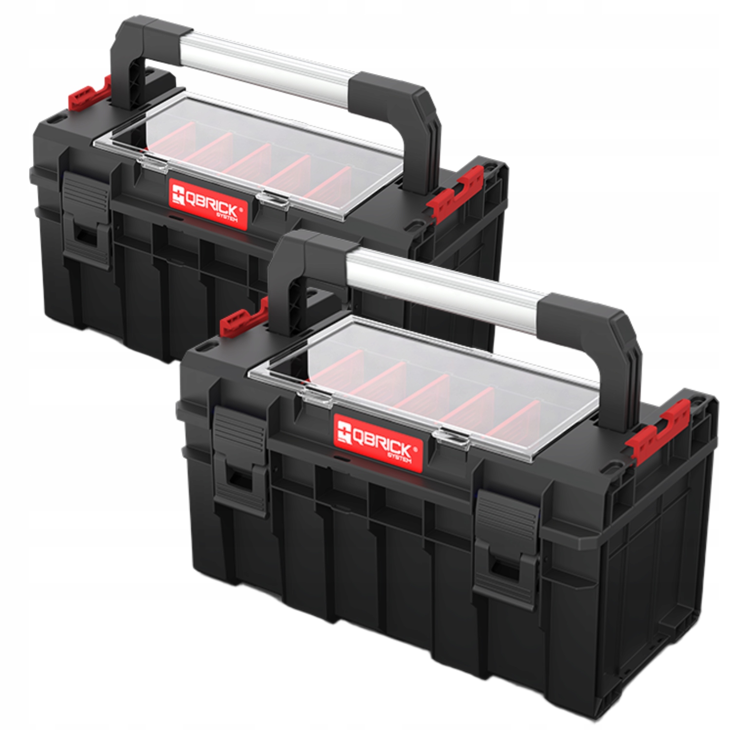 Qbrick System Pro 500 Expert z organizerem pokrywą skrzynka narzędziowa x2