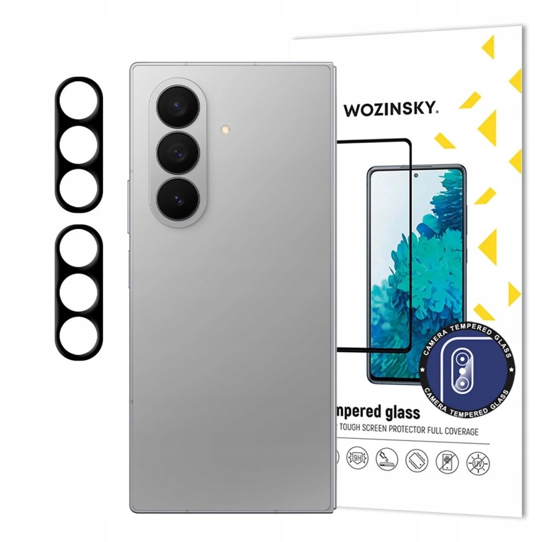 Czarne szkło na aparat Wozinsky Full Camera Glass na Samsung Galaxy Z Fold