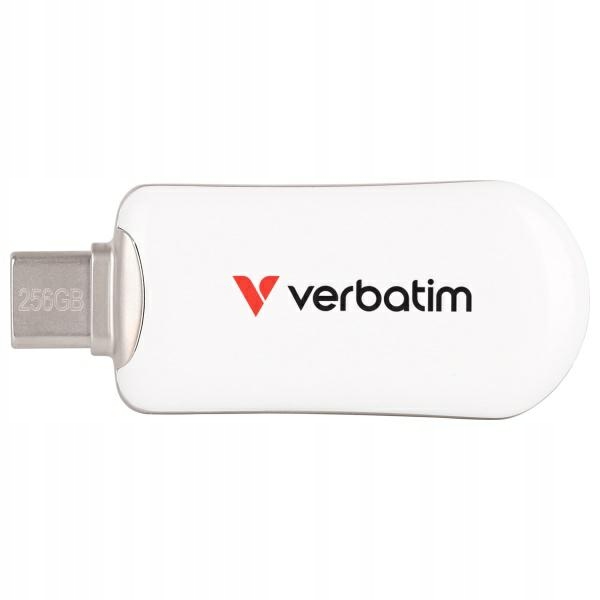Pendrive Verbatim Plectra 256GB Usb-c bílý