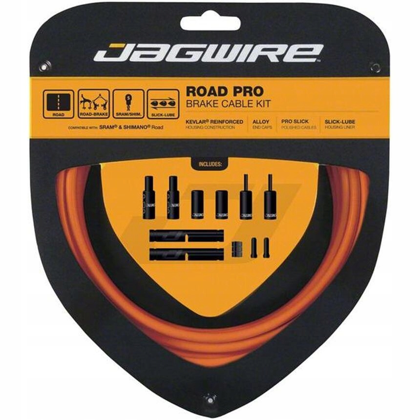 Jagwire brzdová sada Road Pro oranžová