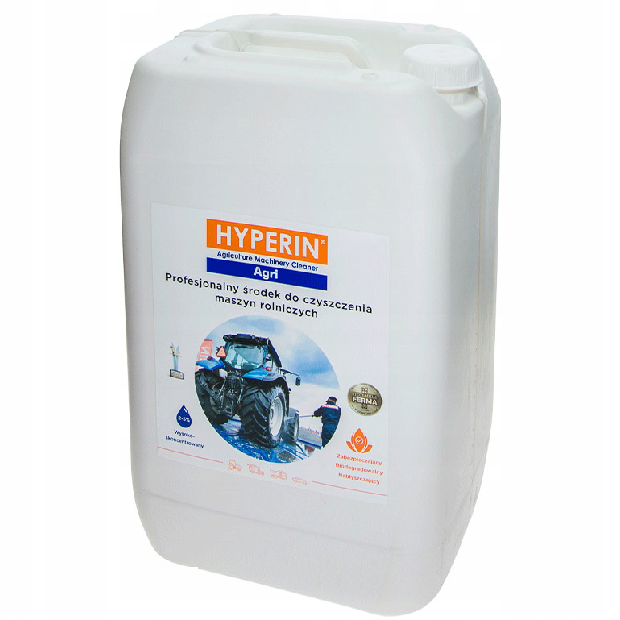 

Hyperin Agri 25kg środek mycie maszyn rolniczych