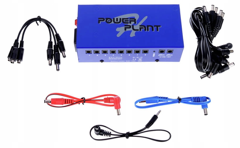 Napájecí zdroj pro 10 basových kytarových efektů 9V 12V Harley Benton PowerPlant