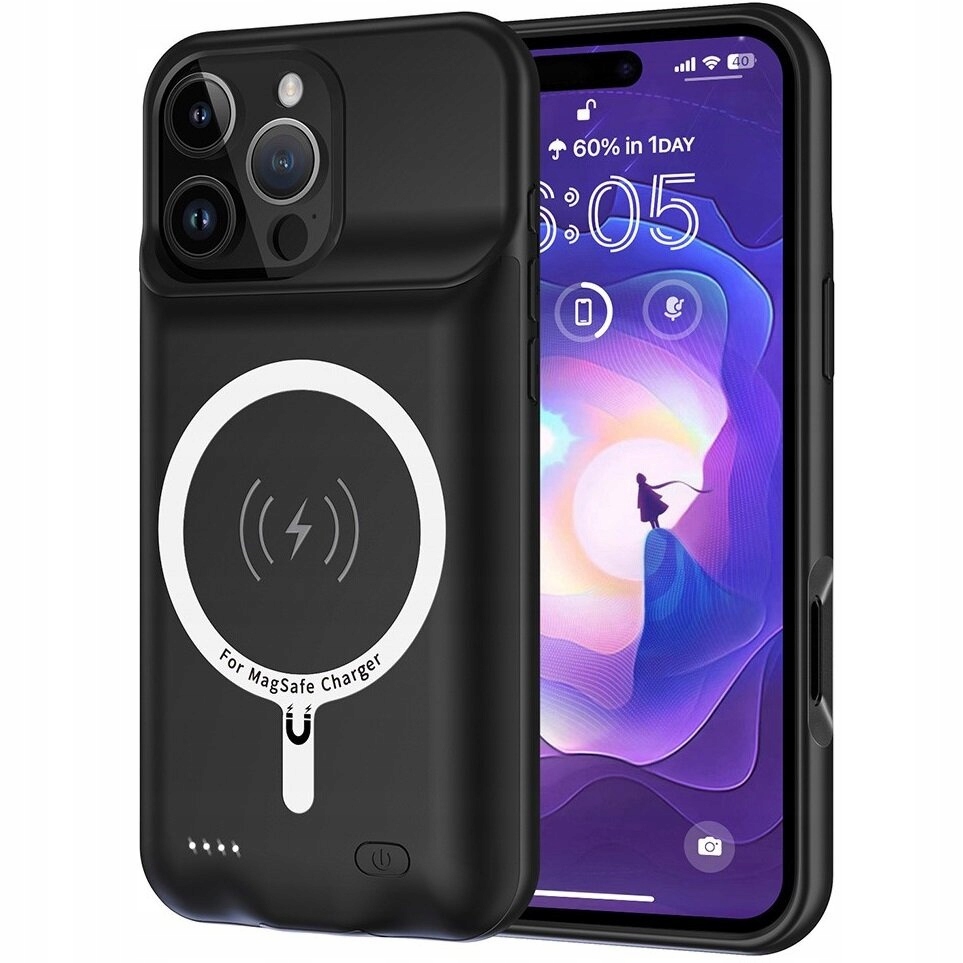 Etui Z Baterią 7000mAh Do Iphone 16 Pro Obudowa Powerbank Case Do Magsafe