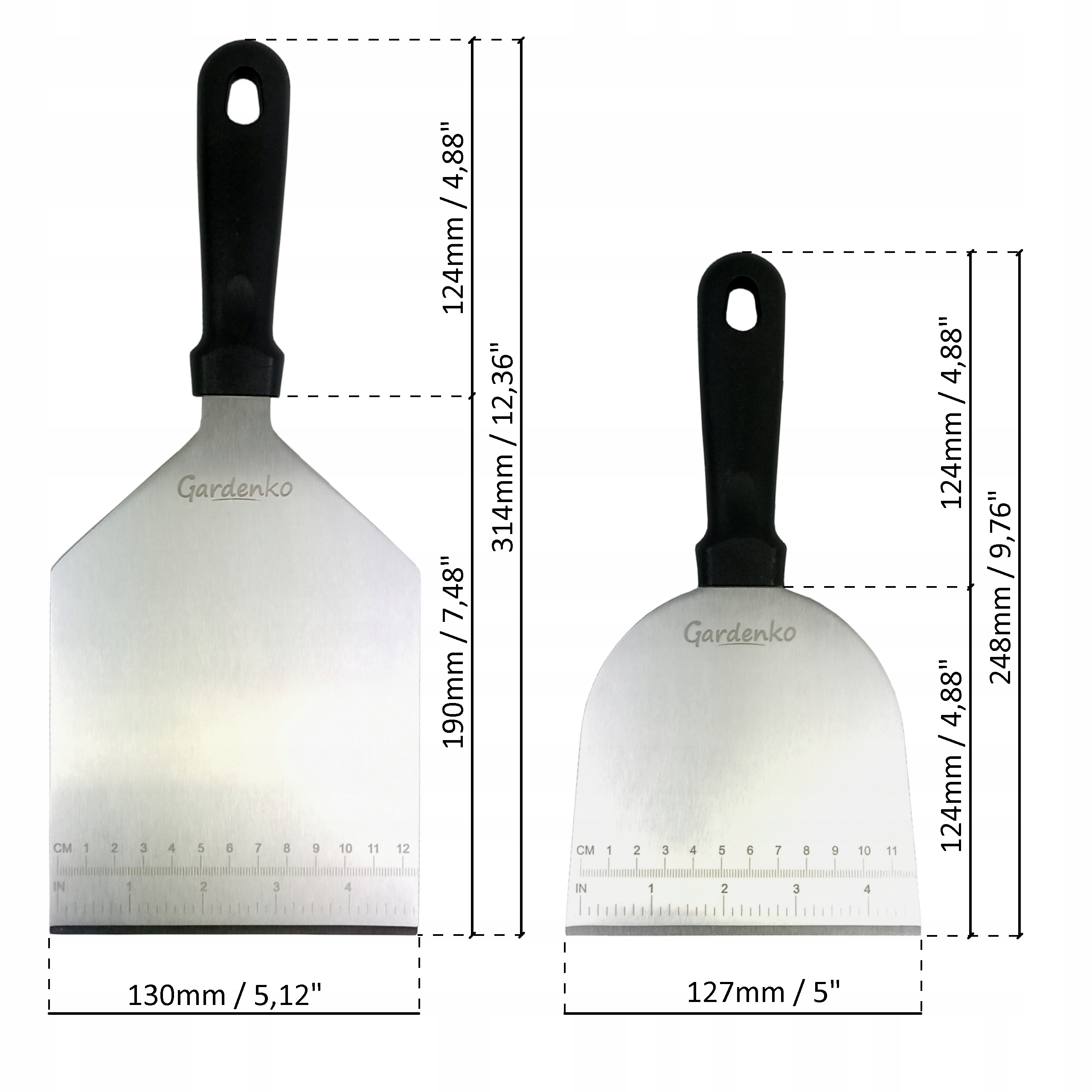 Taca do Grilla ze Stali Nierdzewnej Ruszt do Burgerów Tacka + Łopatki 2 szt Liczba sztuk 1 szt.