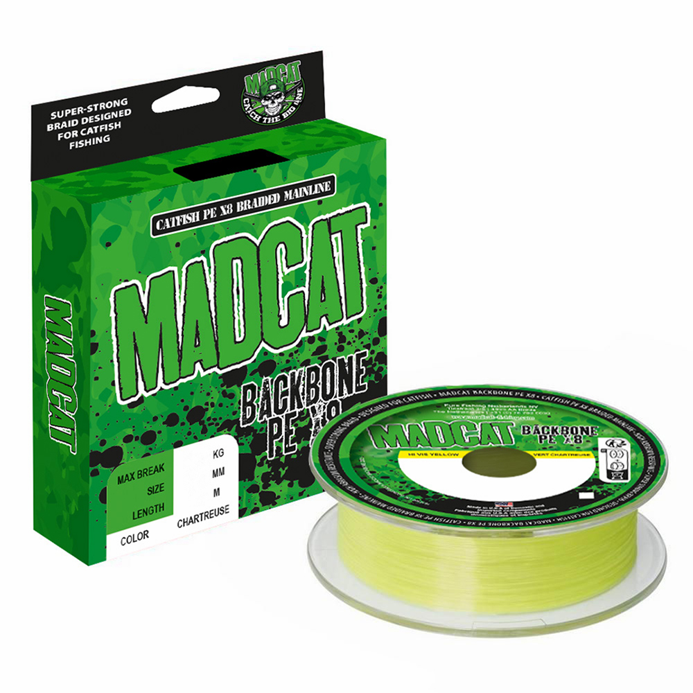 MadCat Backbone X8 0.50mm 300m 59.1kg Chartreuse Plecionka sumowa