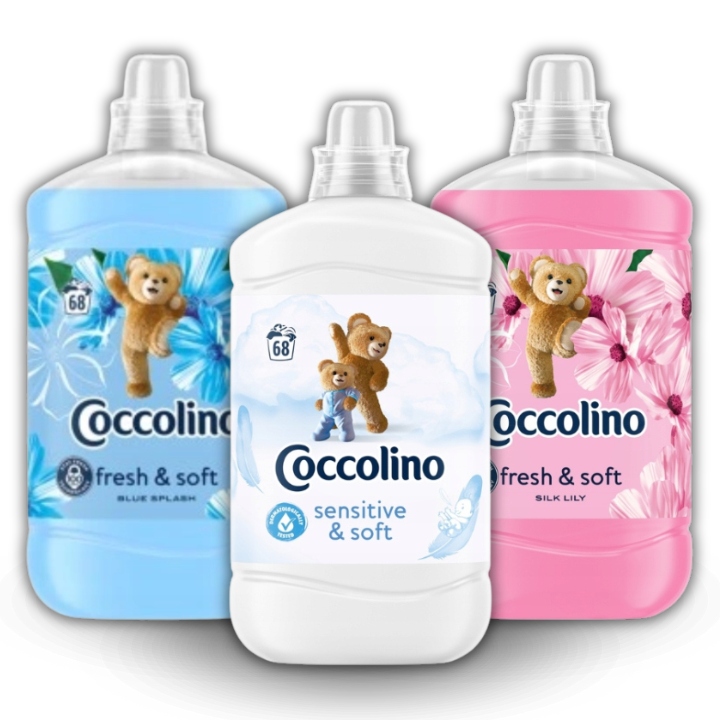 Coccolino tekutá aviváž Fresh & Soft Sada Mix 3x1,7L 204 praní