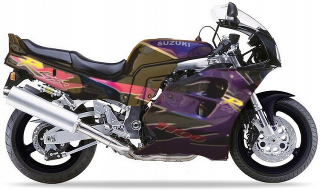 Samolepky Juula Pro Suzuki Gsx-r 1100 1995 C3R Černá Světle Purpurová