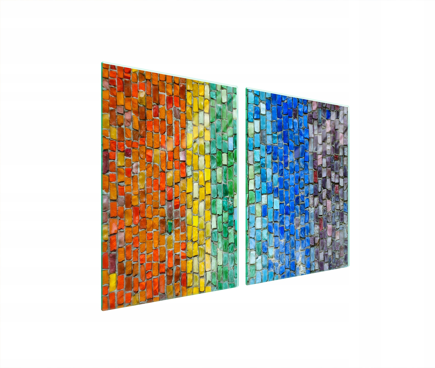 Ochranná Skleněná Deska Do Kuchyně 2x45x52 Barevná Tvrzené Sklo