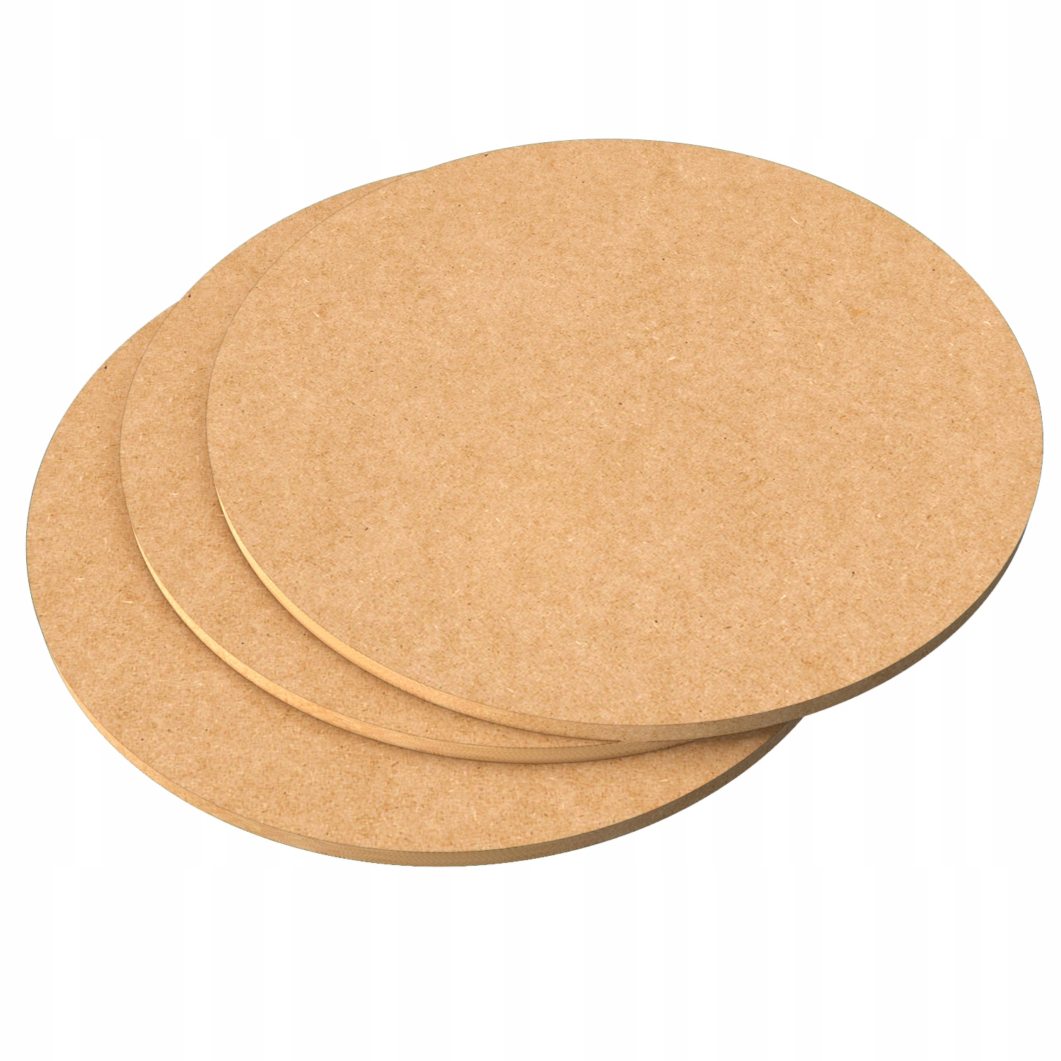 PŁYTA BLAT STOLIK MDF SUROWA KOŁO FORMATKA OKRĄG gr. 18mm, fi 60cm