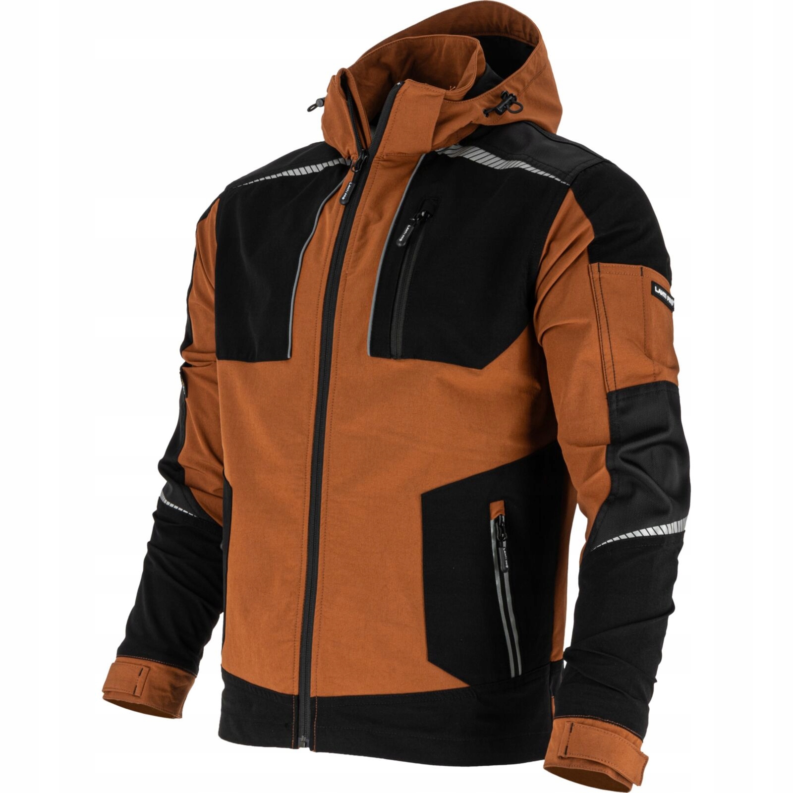 Mikina slim fit hnědá Stretch Line Lahti Pro L40423 3XL
