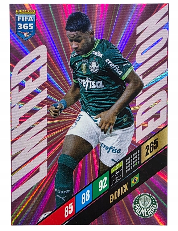 Karty Piłkarskie do albumu Panini Fifa 365 2024 Limited Endrick (Palmeiras)