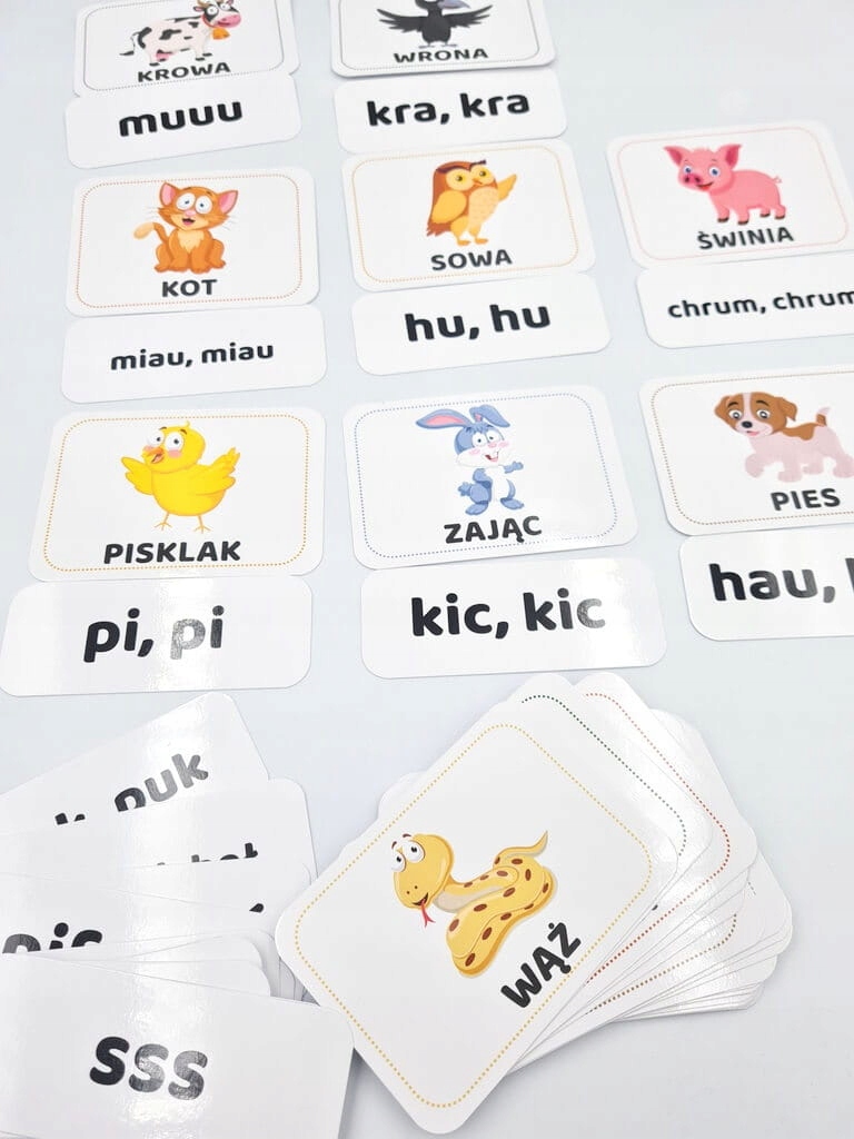 UKŁADANKA ONOMATOPEJE (60 elem.) - OBRAZKI+WYRAZY Bohater brak