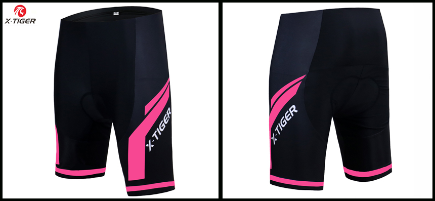 KRÓTKIE SPODENKI ROWEROWE DAMSKIE Z WKŁADKĄ ŻELOWE Marka X-Tiger