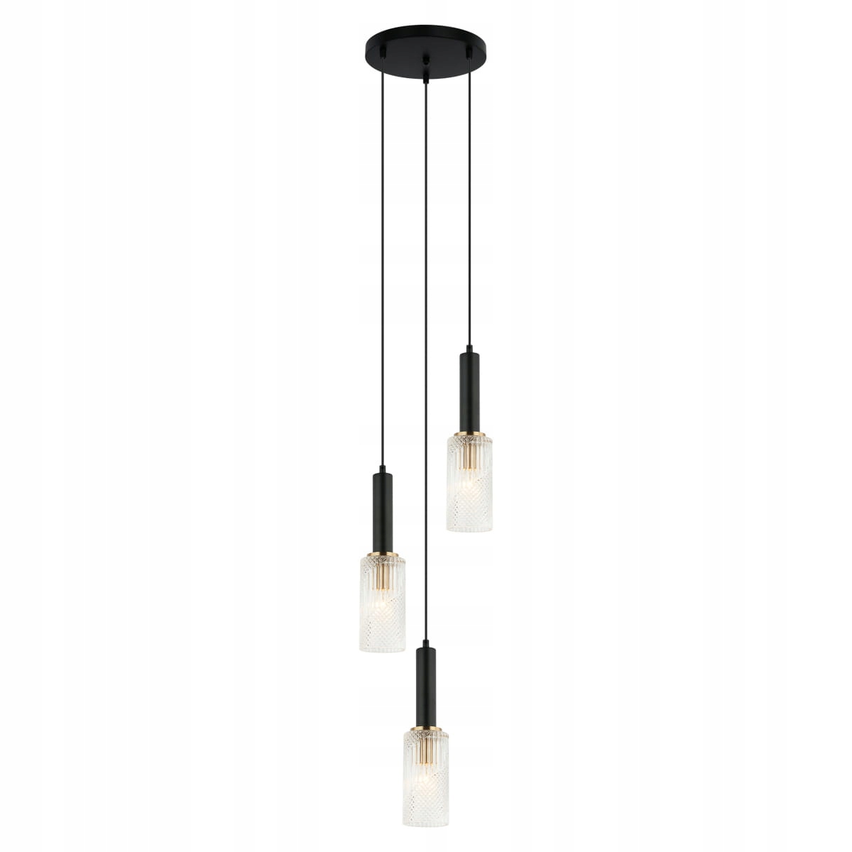 Závesná lampa Italux Perola Led moderná čierna