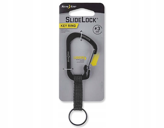 

Karabińczyk Nite Ize SlideLock Key Ring #3 czarny