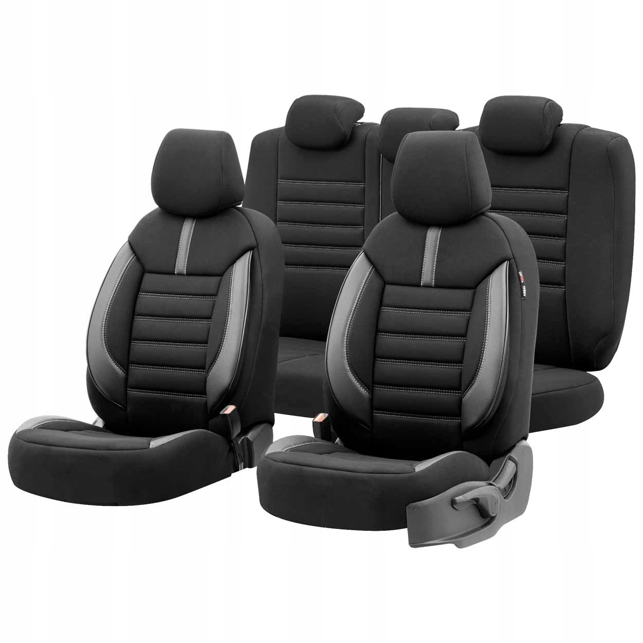 Komplet poťahov na autosedačky Otom Limited 102 Black/grey 3-ZIP