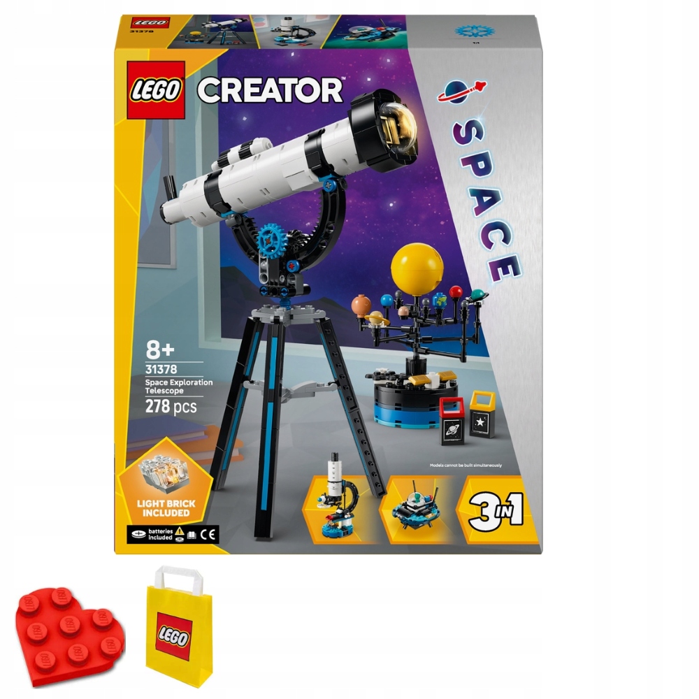 Lego Creator 3v1 31378 Teleskop pro objevování vesmíru
