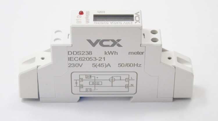 LICZNIK PRĄDU JEDNOFAZOWY ENERGII 1F 5(45)A Marka VCX