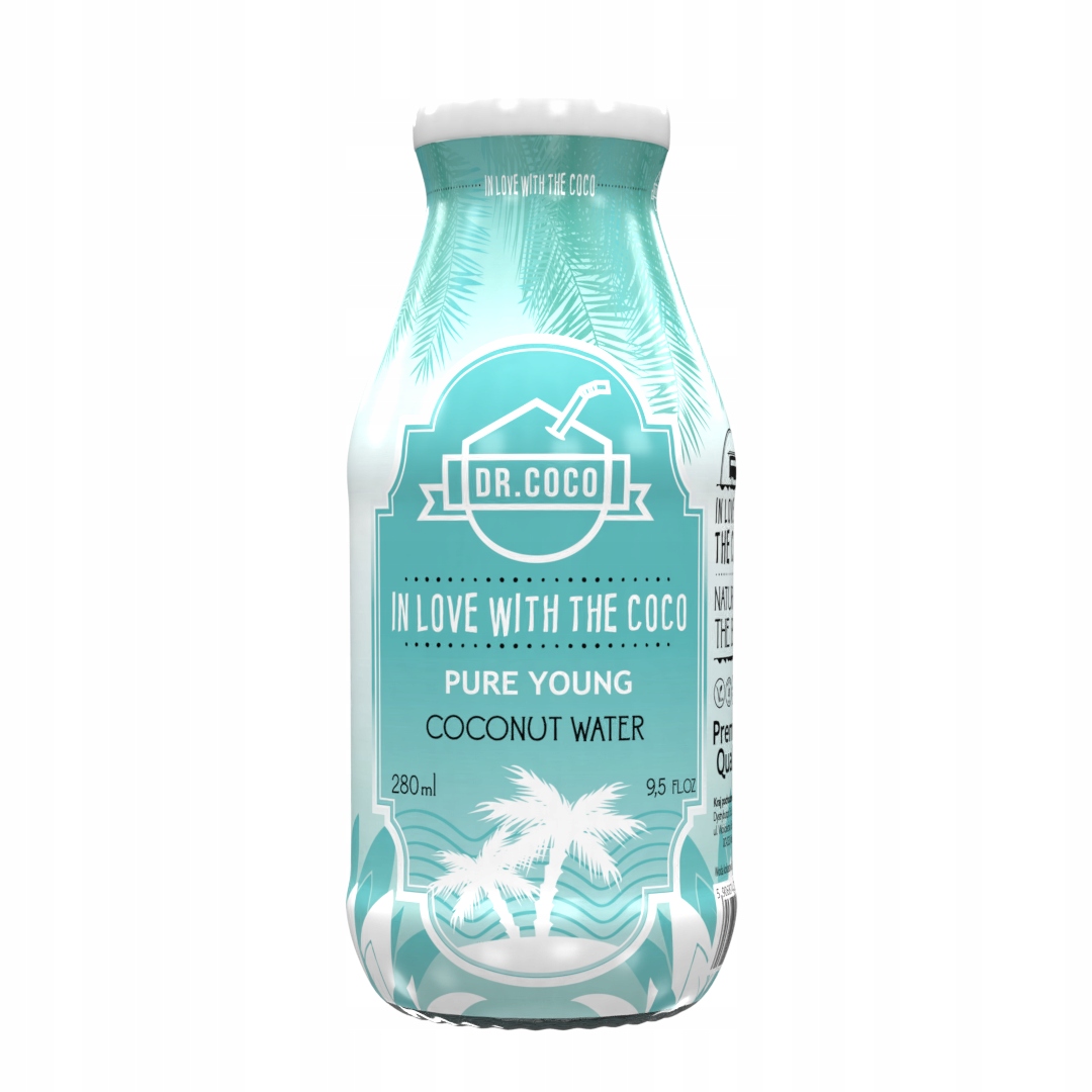 Levně Dr. Coco Kokosová voda 12 x 280 ml bez přísad