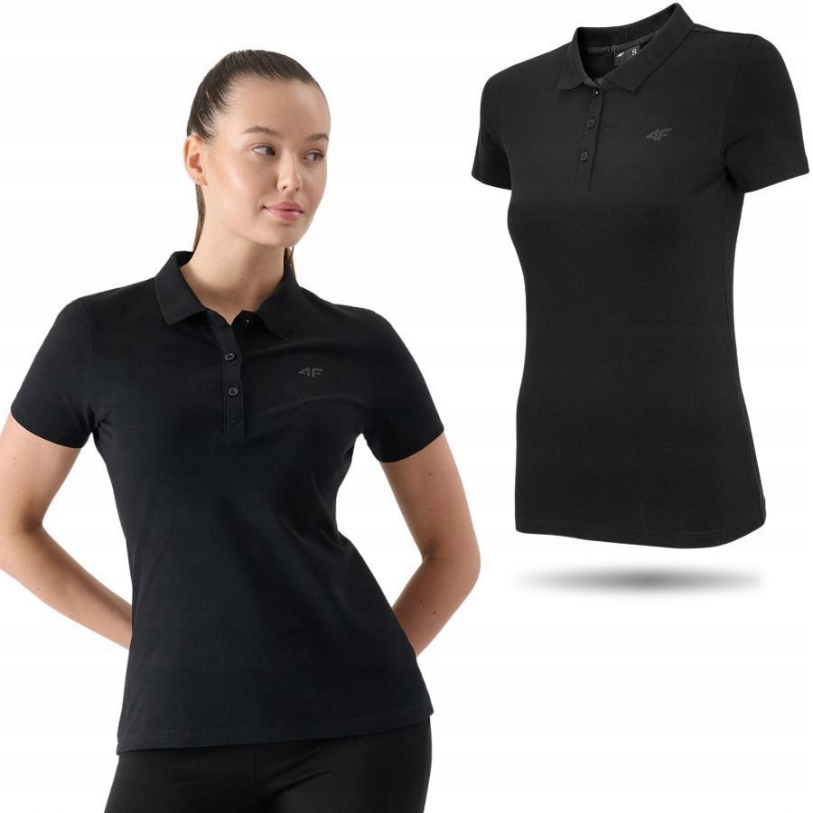 Koszulka Damska Polo 4F T-shirt Podkoszulek Bluzka Sportowa Na Co Dzień