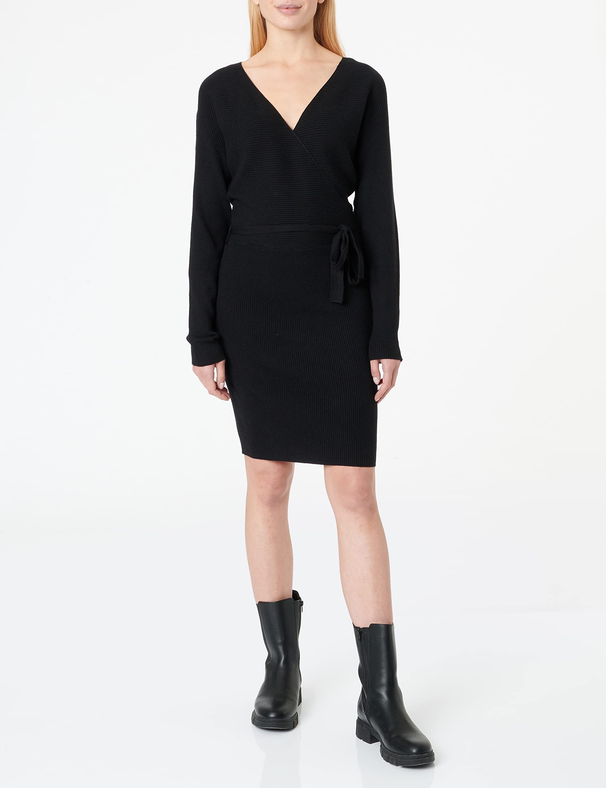 Vero Moda Šaty Černé S Vázáním XL 6_A