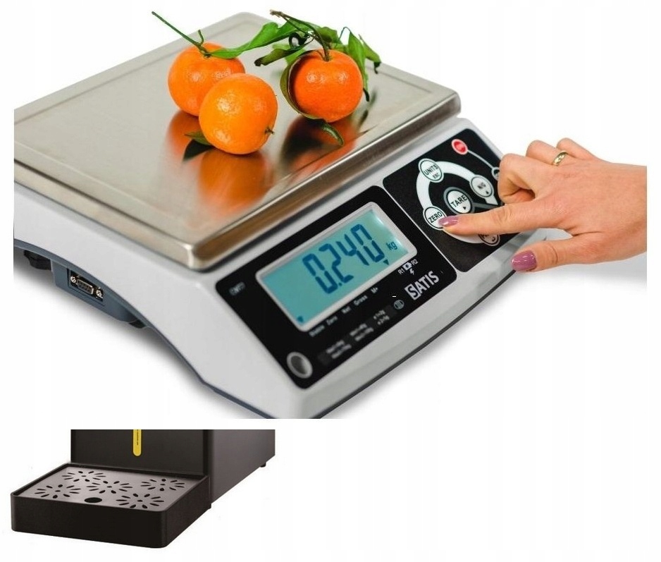 Obchodní váha s legalizací 15 kg 30 kg přesnost 5 g/10 g Ce Satis CWT715/30