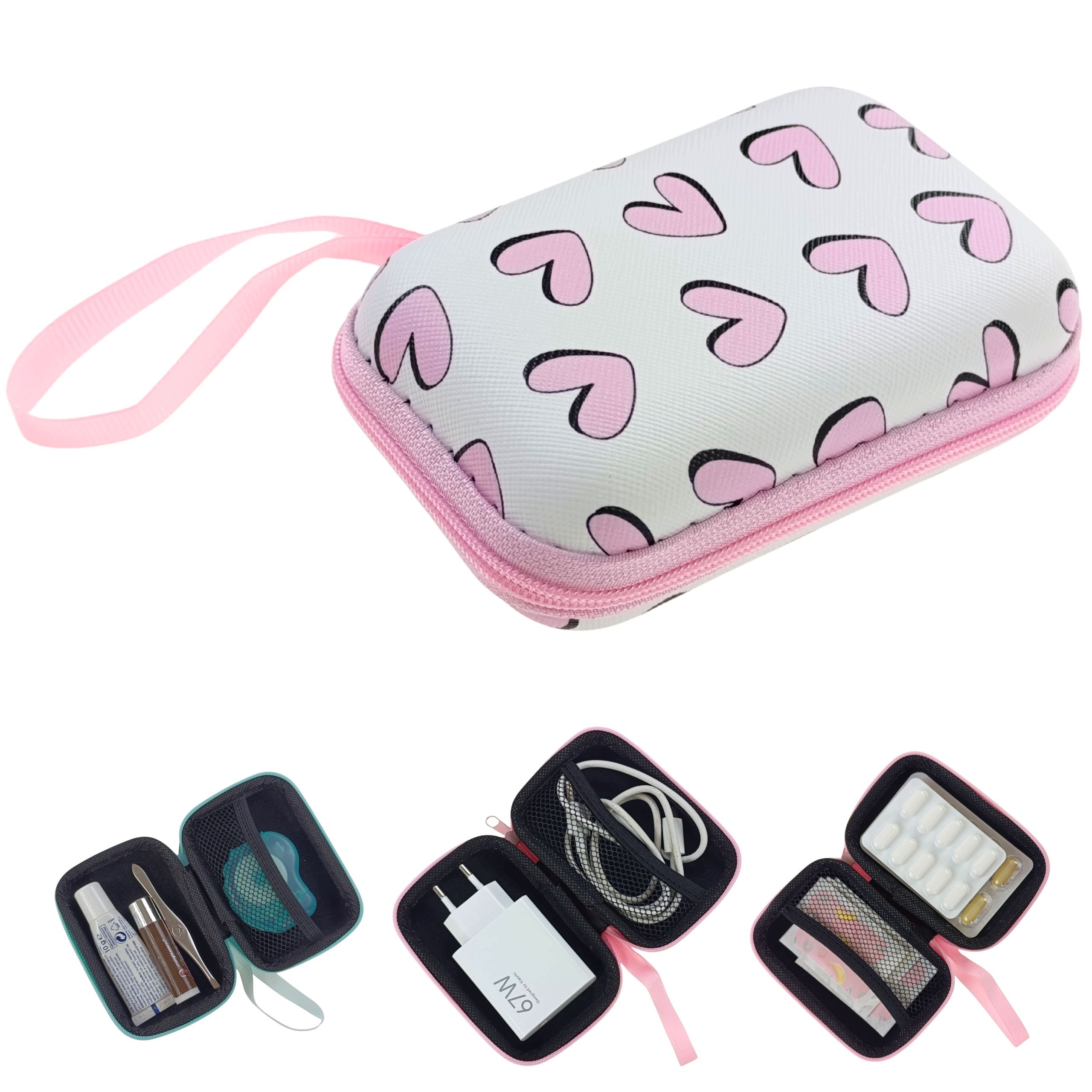 Kosmetyczka Organizer Etui Do Torebki Walizki Na Ładowarkę Kosmetyki Leki