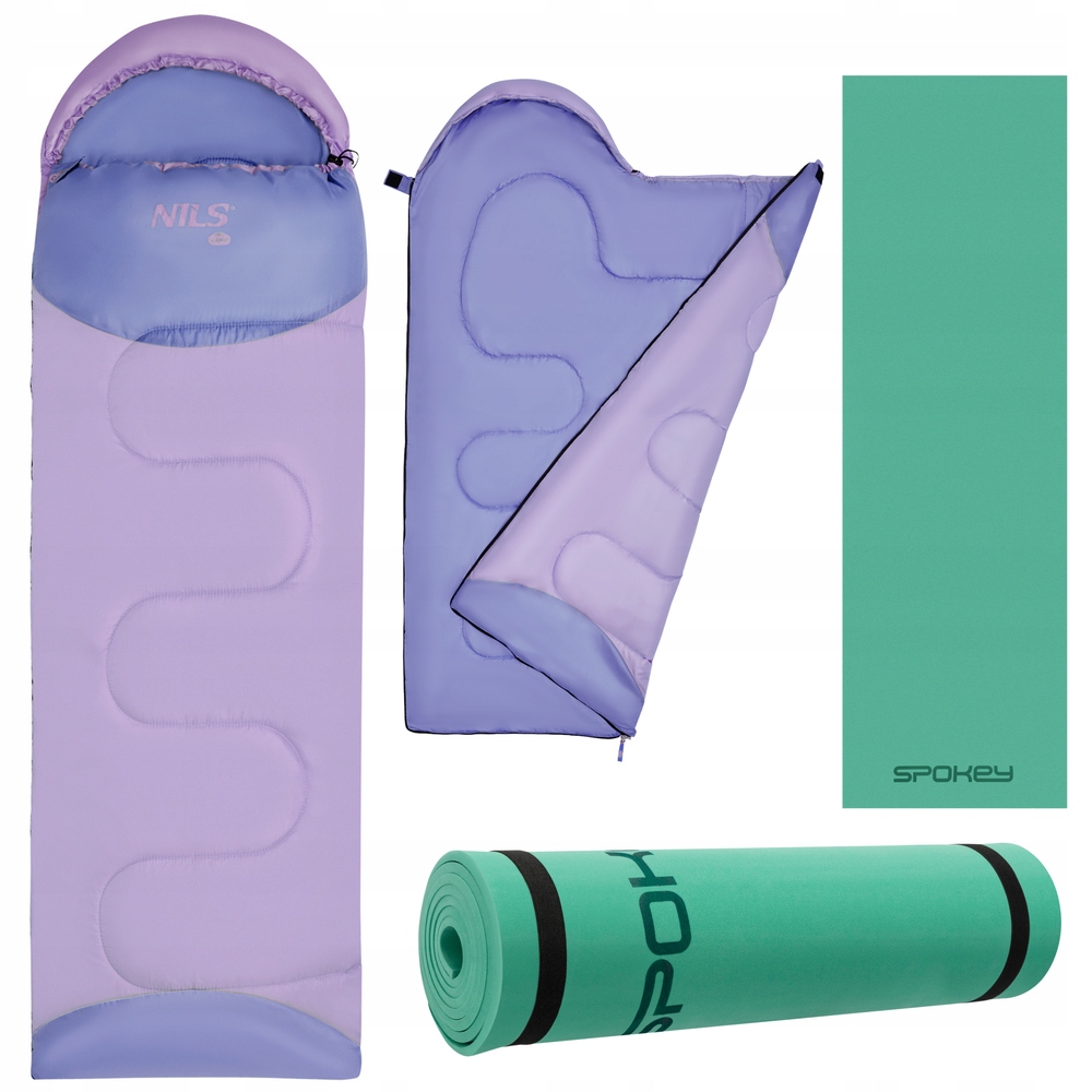 Śpiwór Turystyczny Ciepły Mumia Kampingowy Dla Dziecka 180x60 cm Karimata