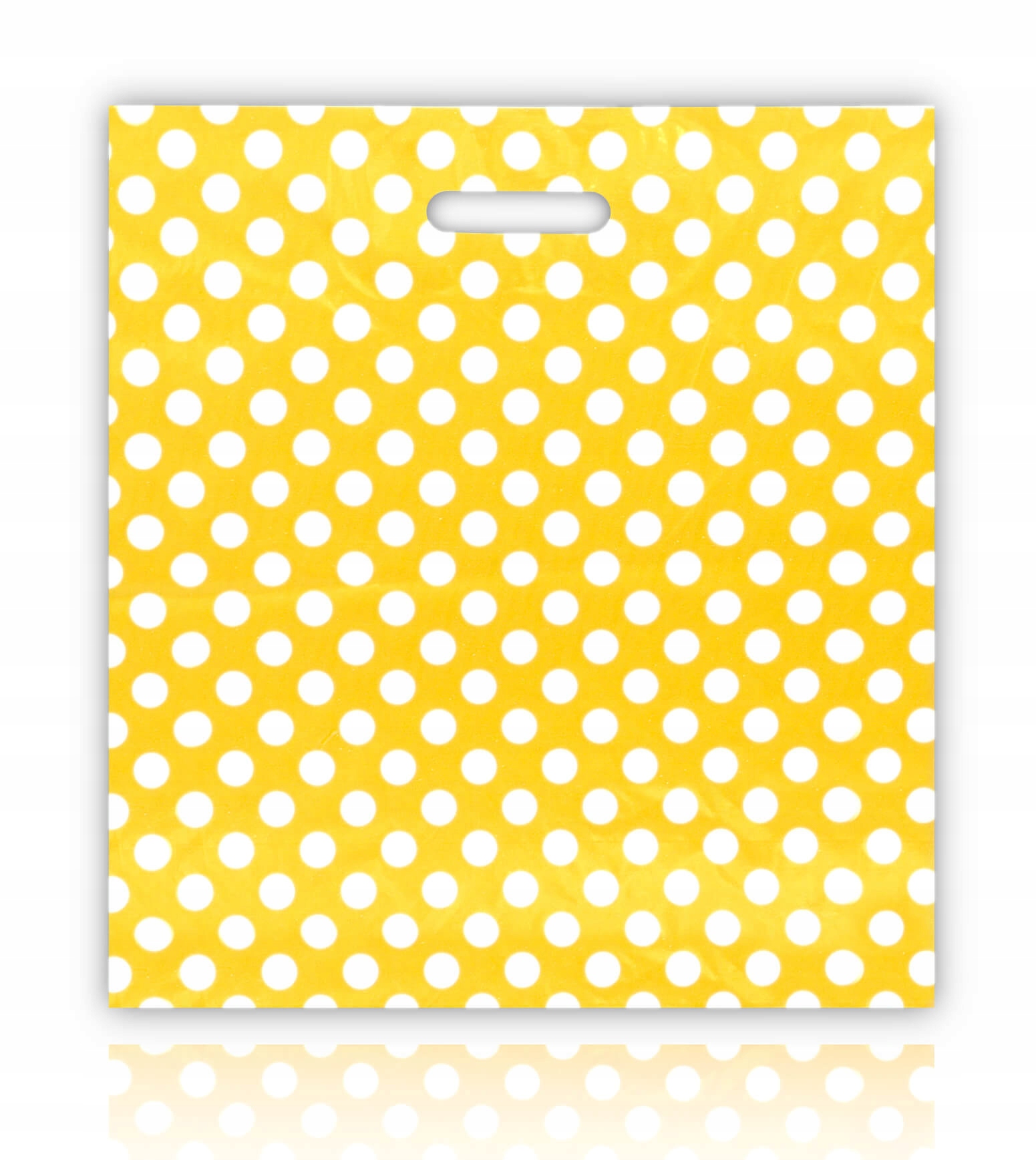 

Reklamówki Foliowe Groszki Żółte Torby 40x45 50szt